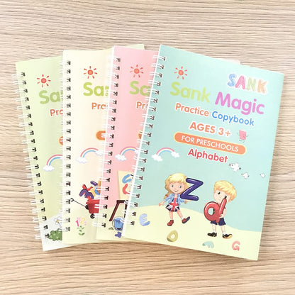 Sank Magic Practice Copybook Set – The Reusable Handwriting & Learning Kit for Kids
Transform learning into magic!