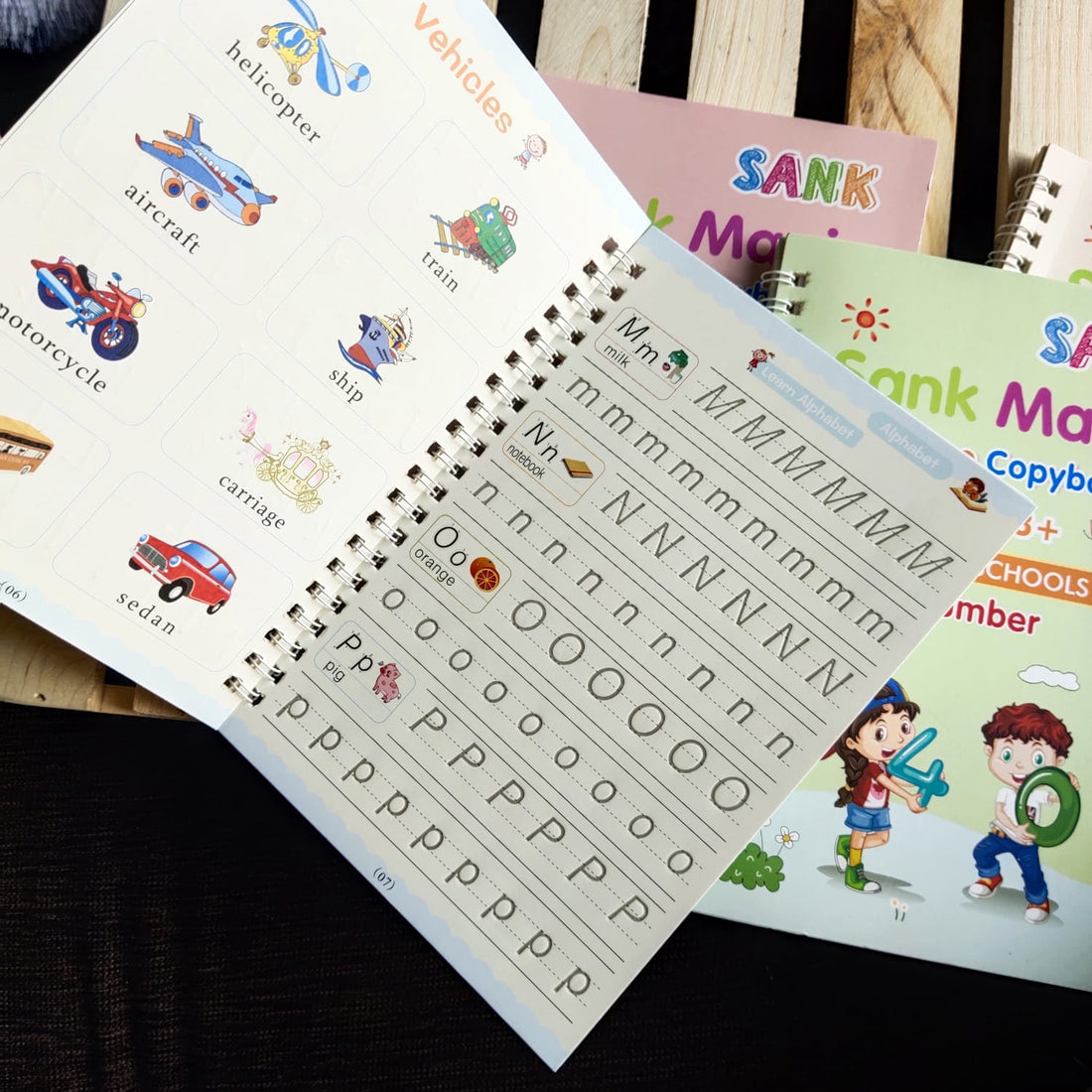 Sank Magic Practice Copybook Set – The Reusable Handwriting & Learning Kit for Kids
Transform learning into magic!