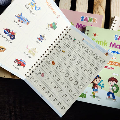 Sank Magic Practice Copybook Set – The Reusable Handwriting & Learning Kit for Kids
Transform learning into magic!